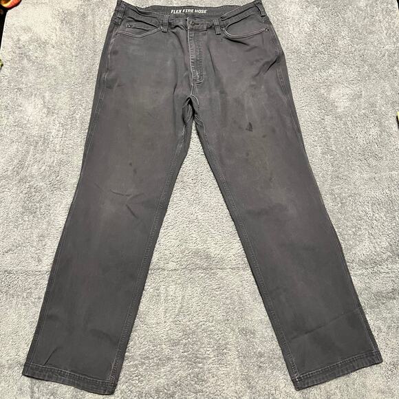 Duluth Pants Mens 40 X34 Flex Fire Hose Gray Workwear  ** - Picture 1 of 12